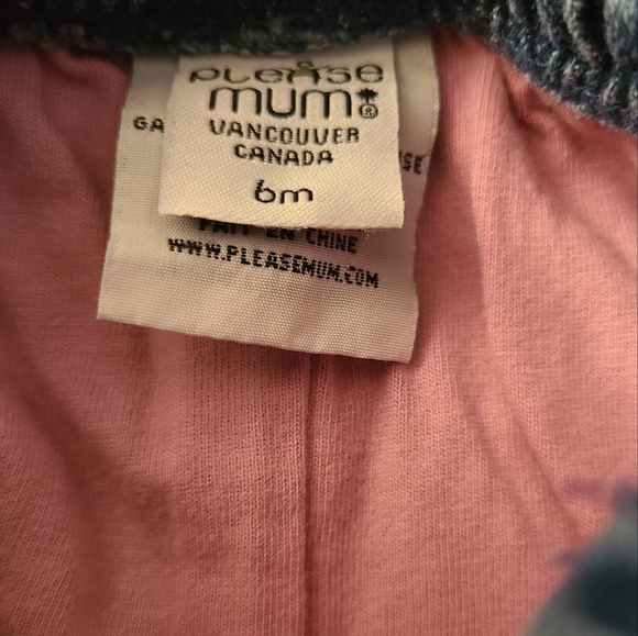 Lined blue jeans with embroidered snowflake detail - Picture 3 of 5